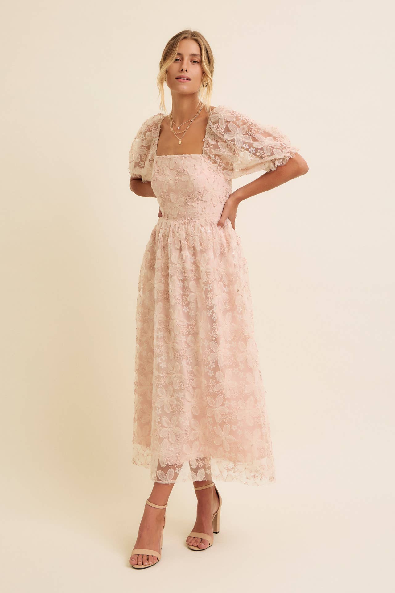 In February | Golden Grace Maxi Dress