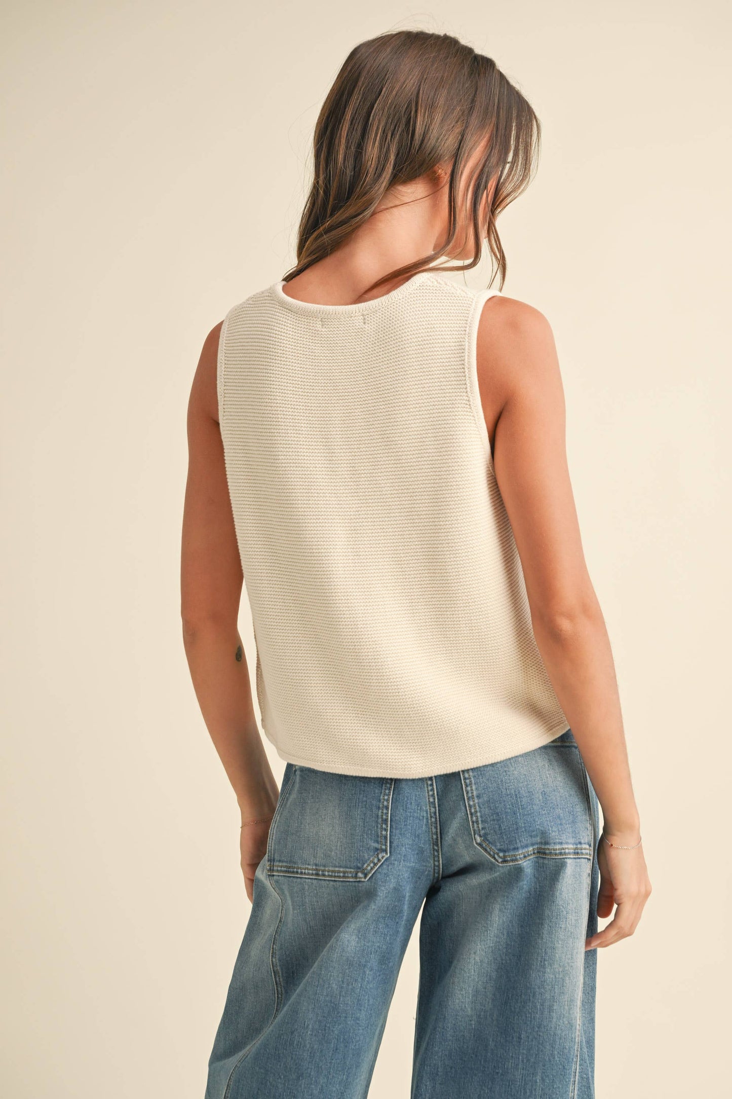 MIOU MUSE | Sweet Cream Tie Top