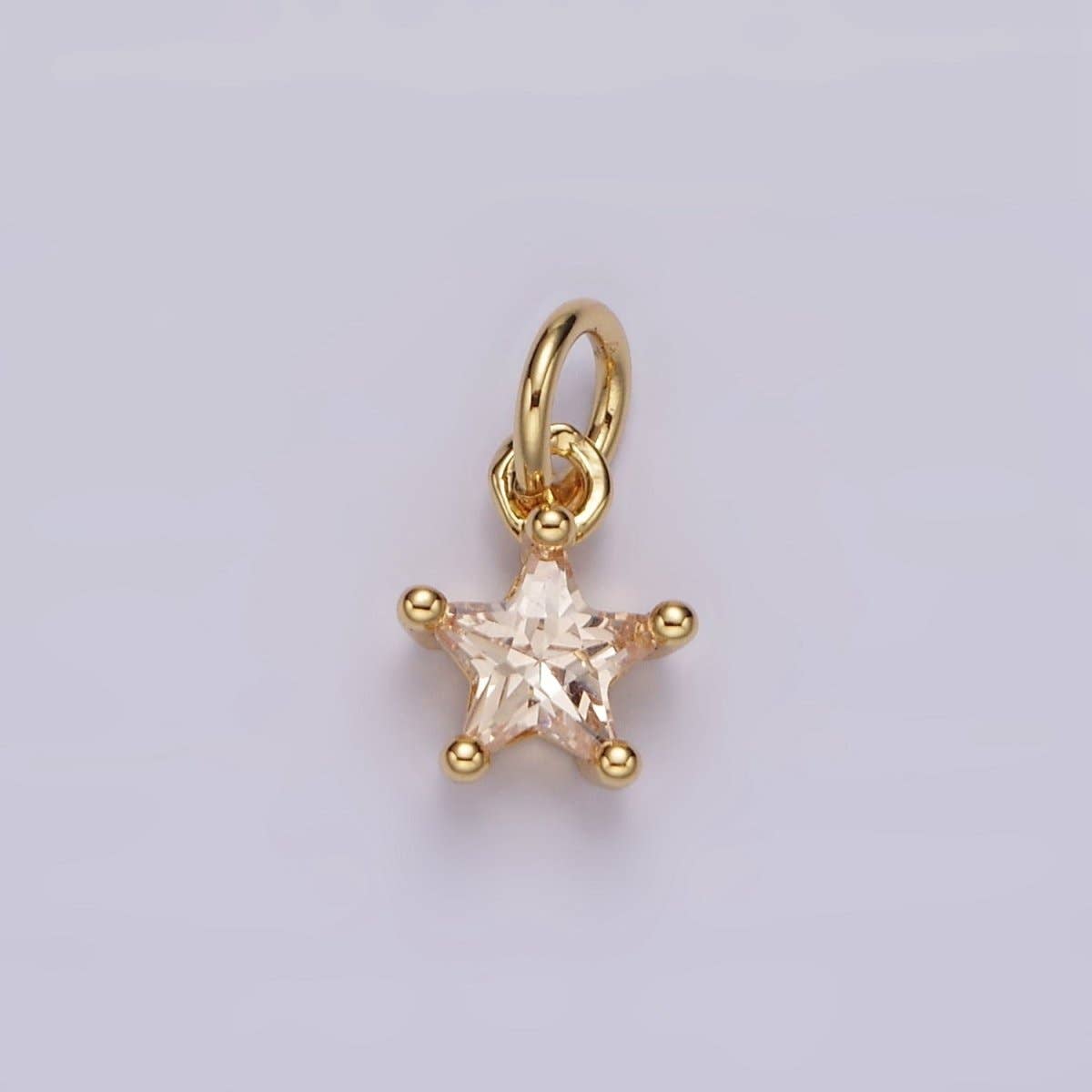 Celestial Star Birthstone Charms
