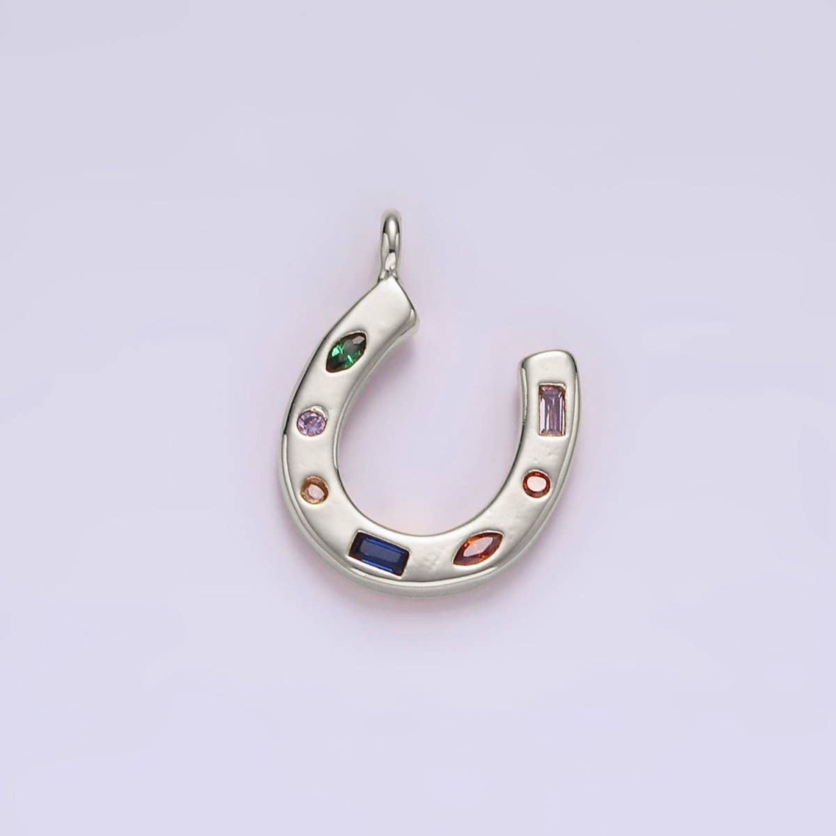 Multicolor Horseshoe Charm