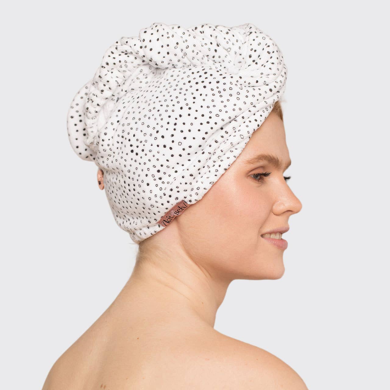 Kitsch | Quick Dry Hair Towel - Micro Dot