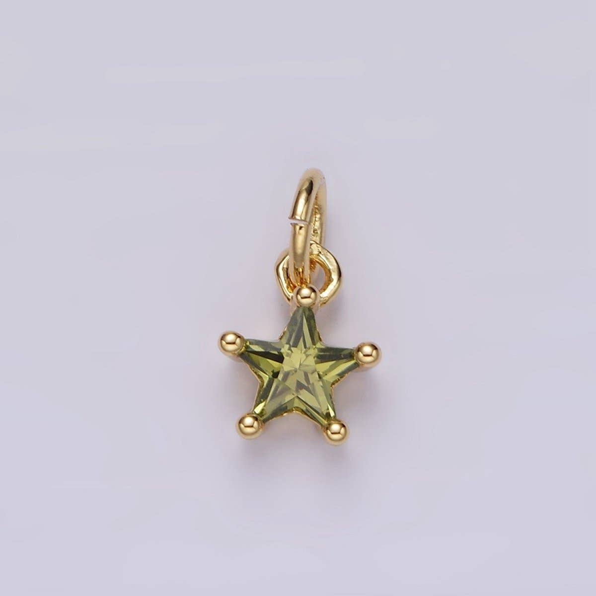 Celestial Star Birthstone Charms