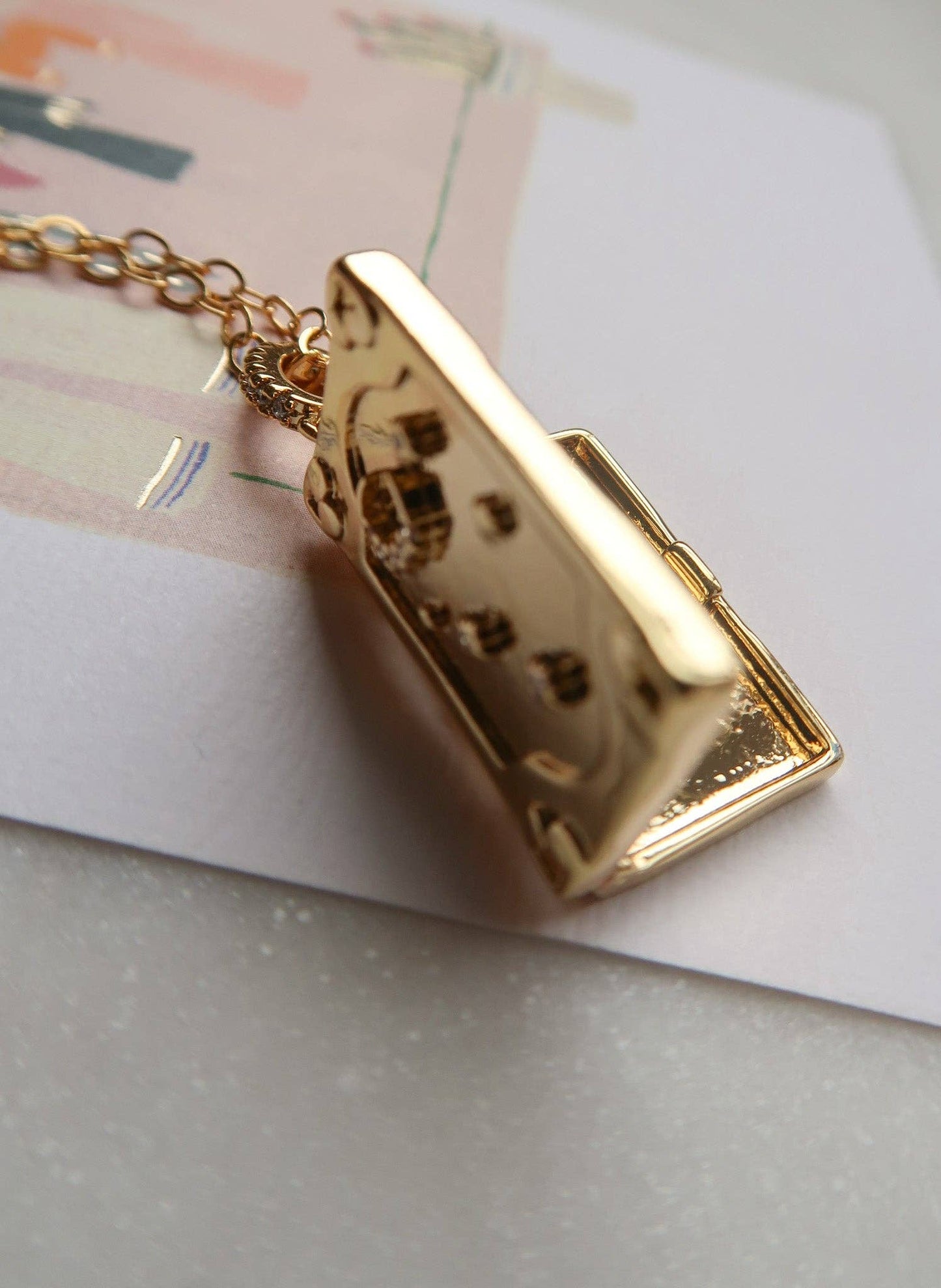 To the Stars Who Listen Book Locket Necklace