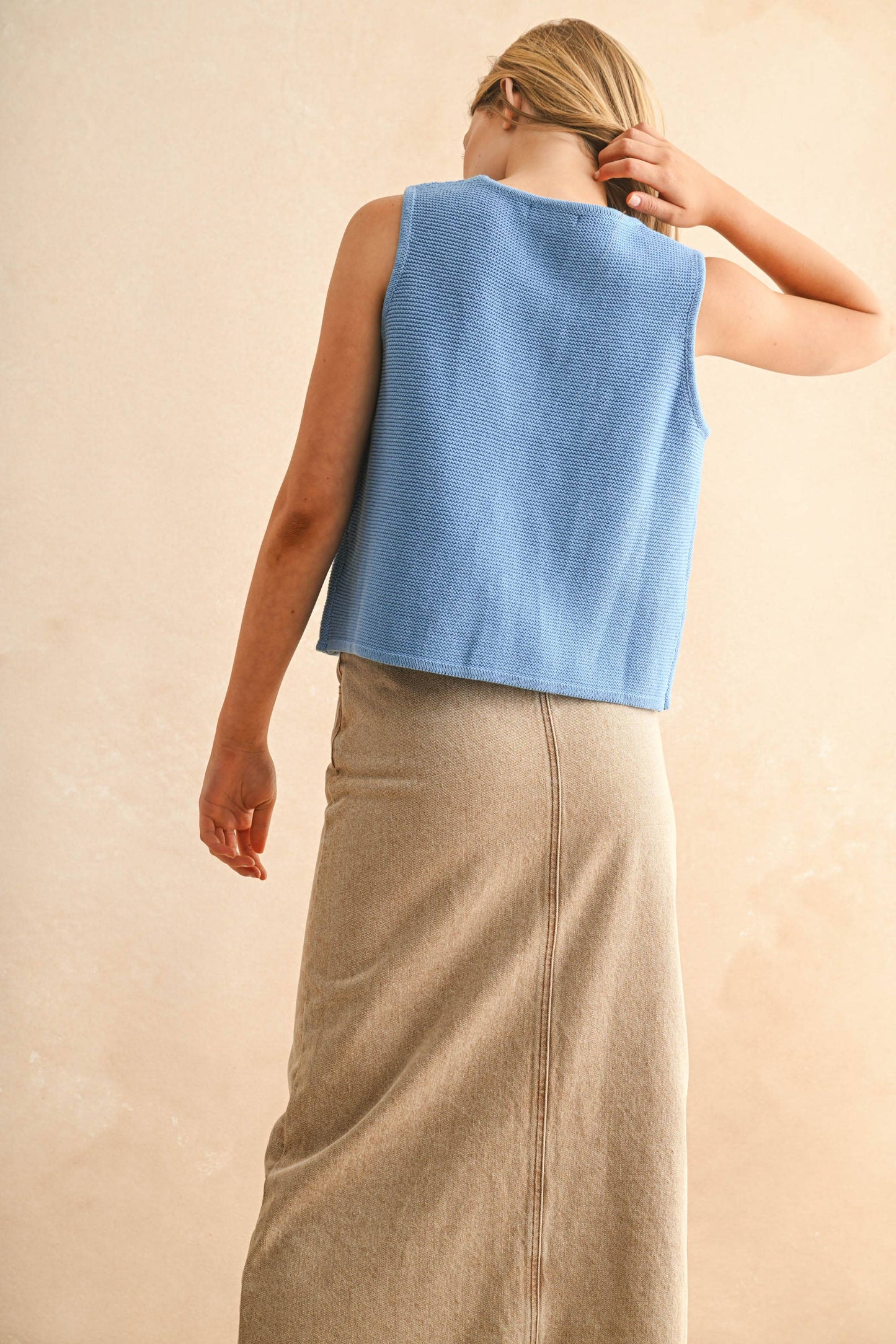MIOU MUSE | Sweet Cream Tie Top