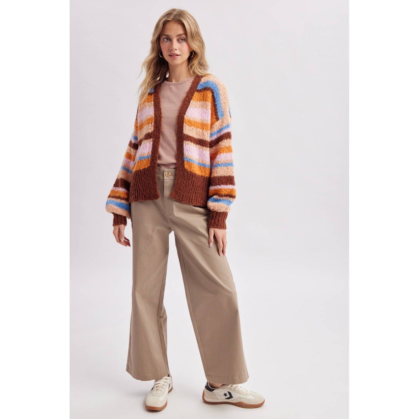 Y2K-esque Stripey Cardi