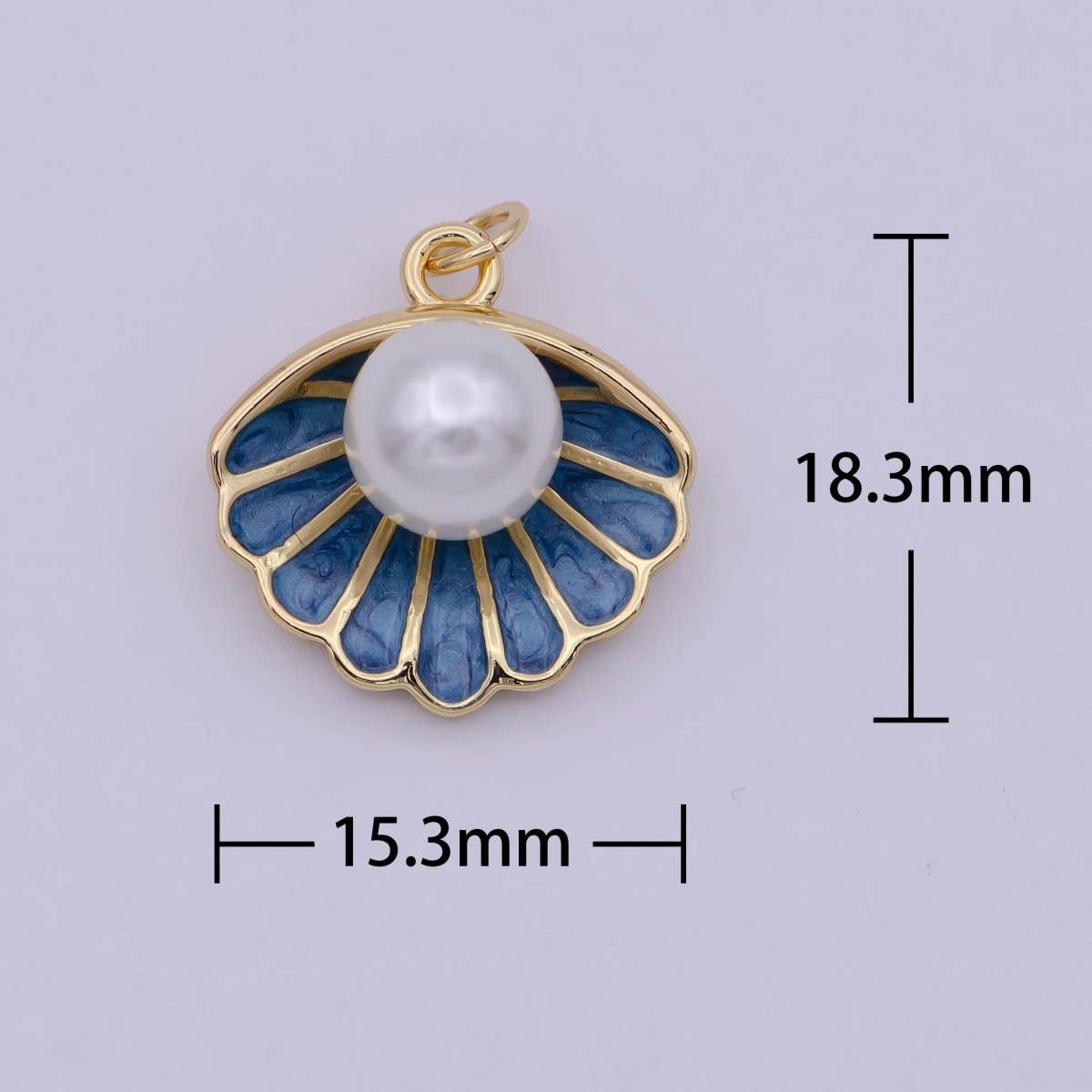 Shell Pearl Charm