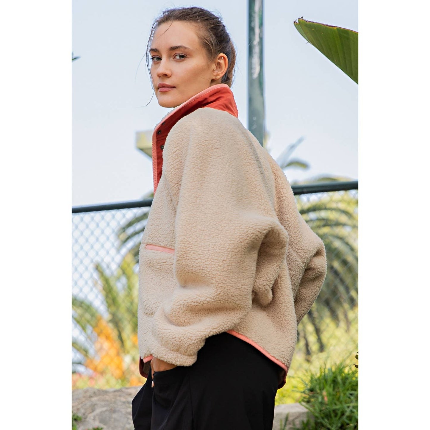 SHERPA BUTTON UP JACKET
