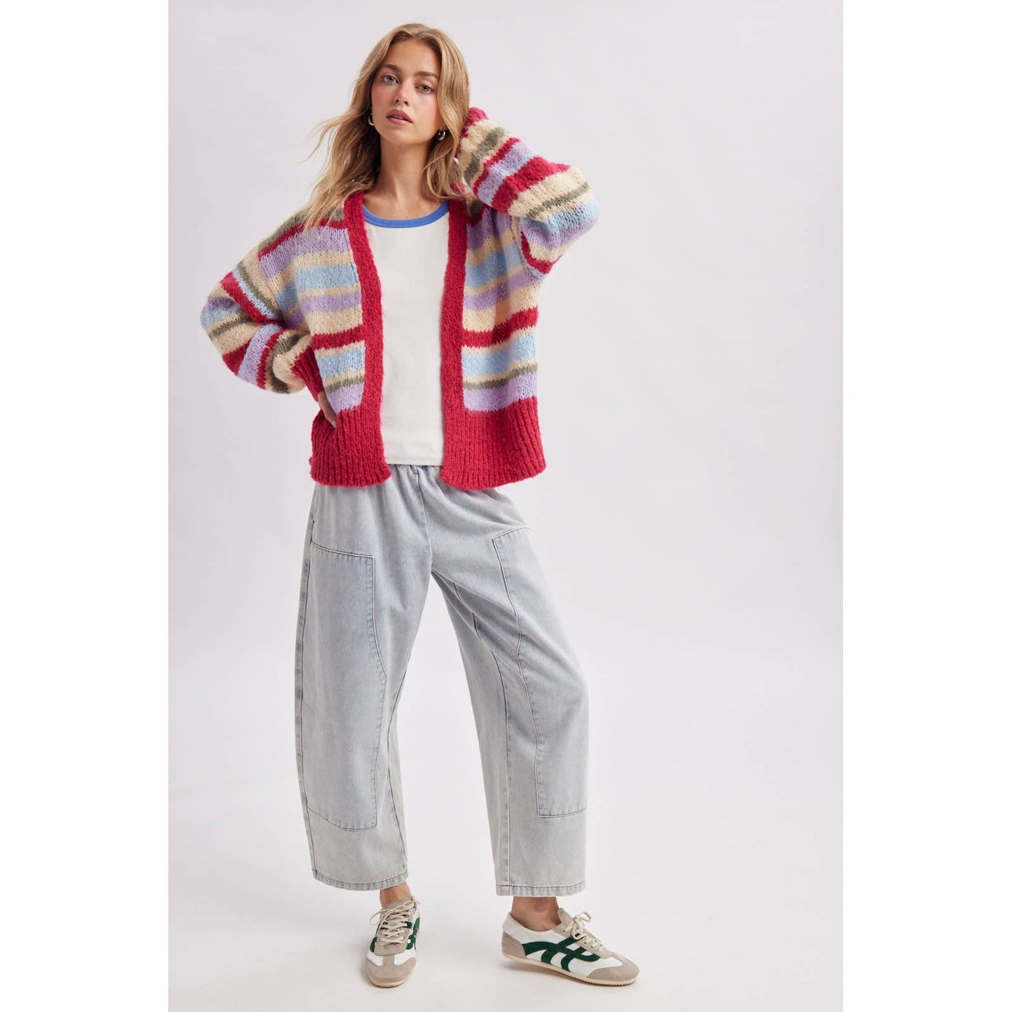 Y2K-esque Stripey Cardi