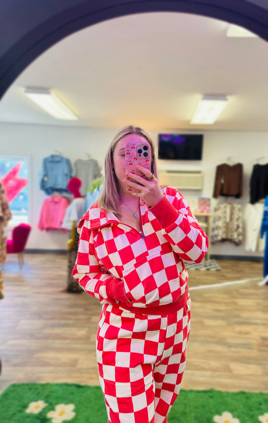 Cozy Checker Hoodie