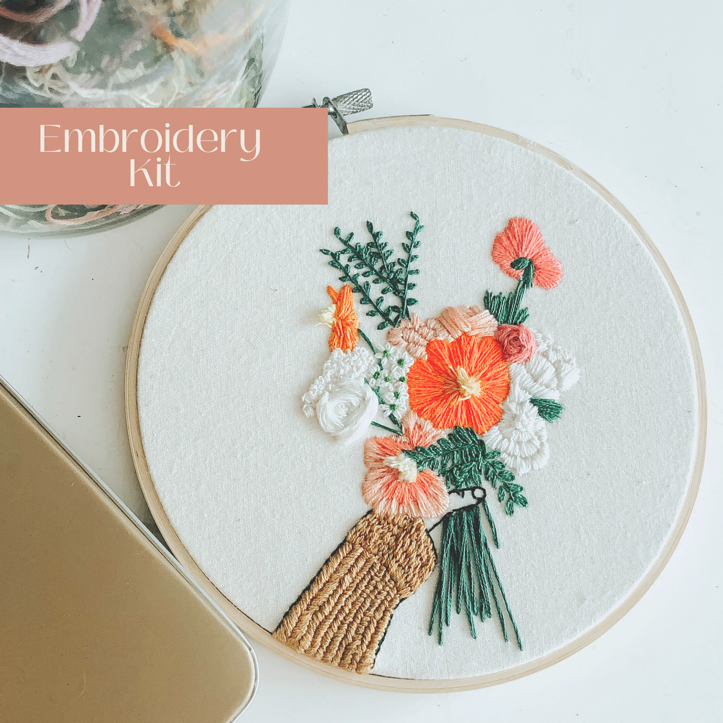 Intermediate Embroidery Kit | Be My Galentine
