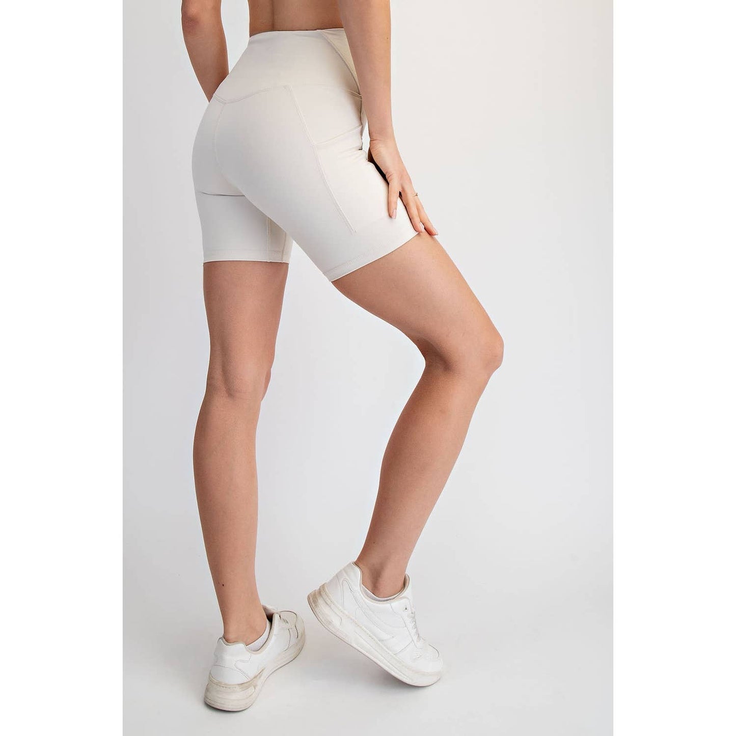 NYLON BUTTER 6IN BIKER SHORTS