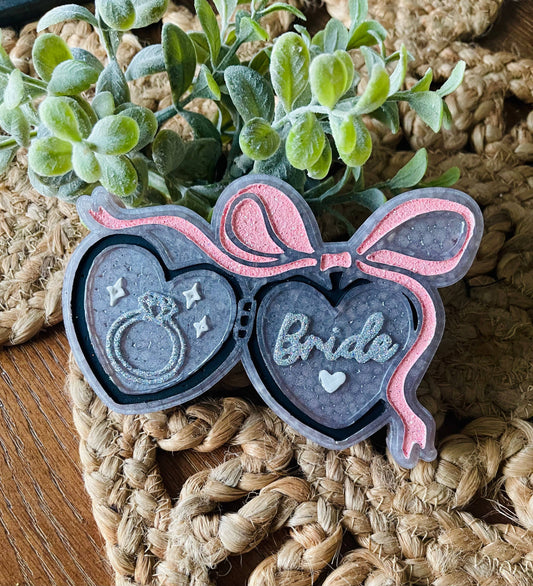 Bride Locket Car Freshie 