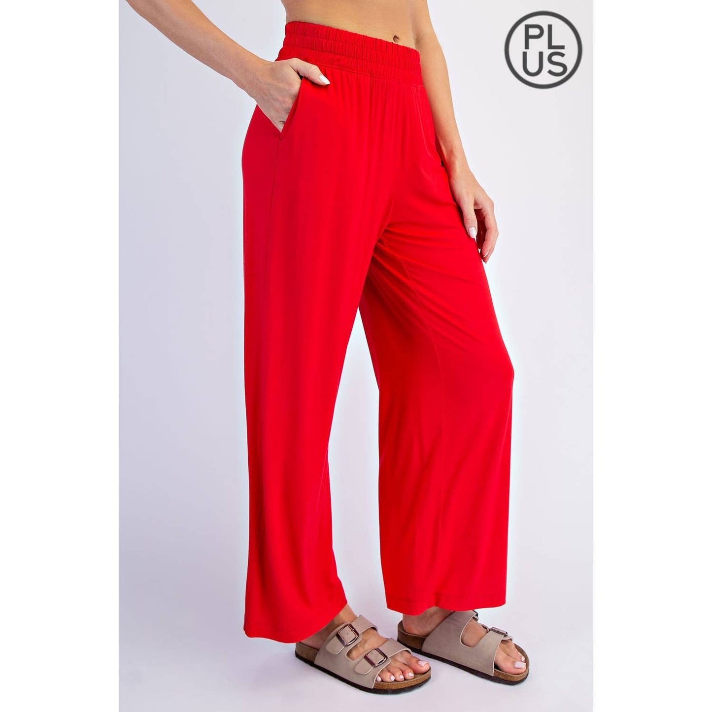 Rae Mode | PLUS Modal Wide Leg Cropped Pant