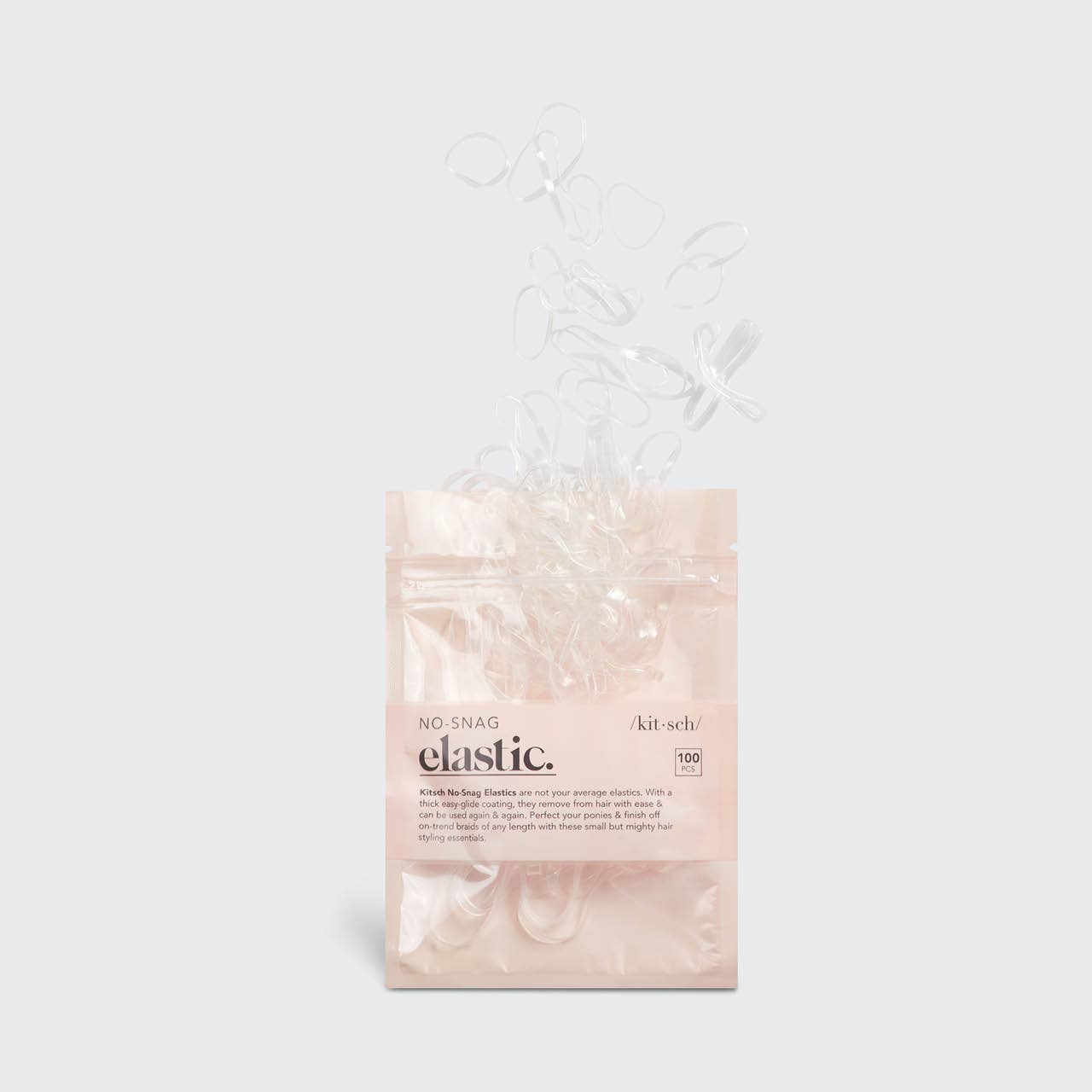 Kitsch | No-Snag Elastic 100 pc - Clear