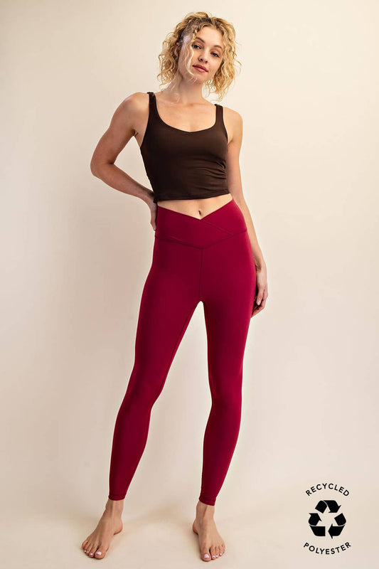 V WAIST FULL LENGTH LEGGINGS