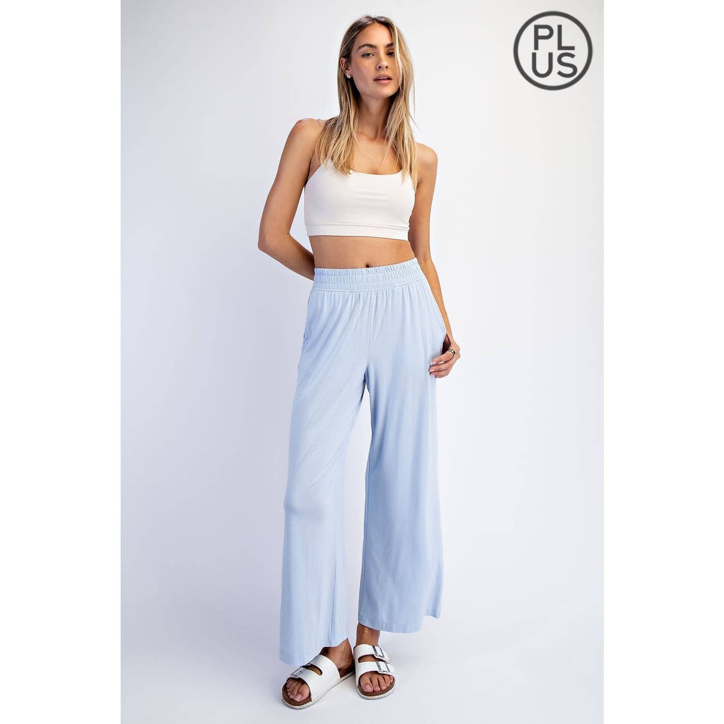 Rae Mode | PLUS Modal Wide Leg Cropped Pant