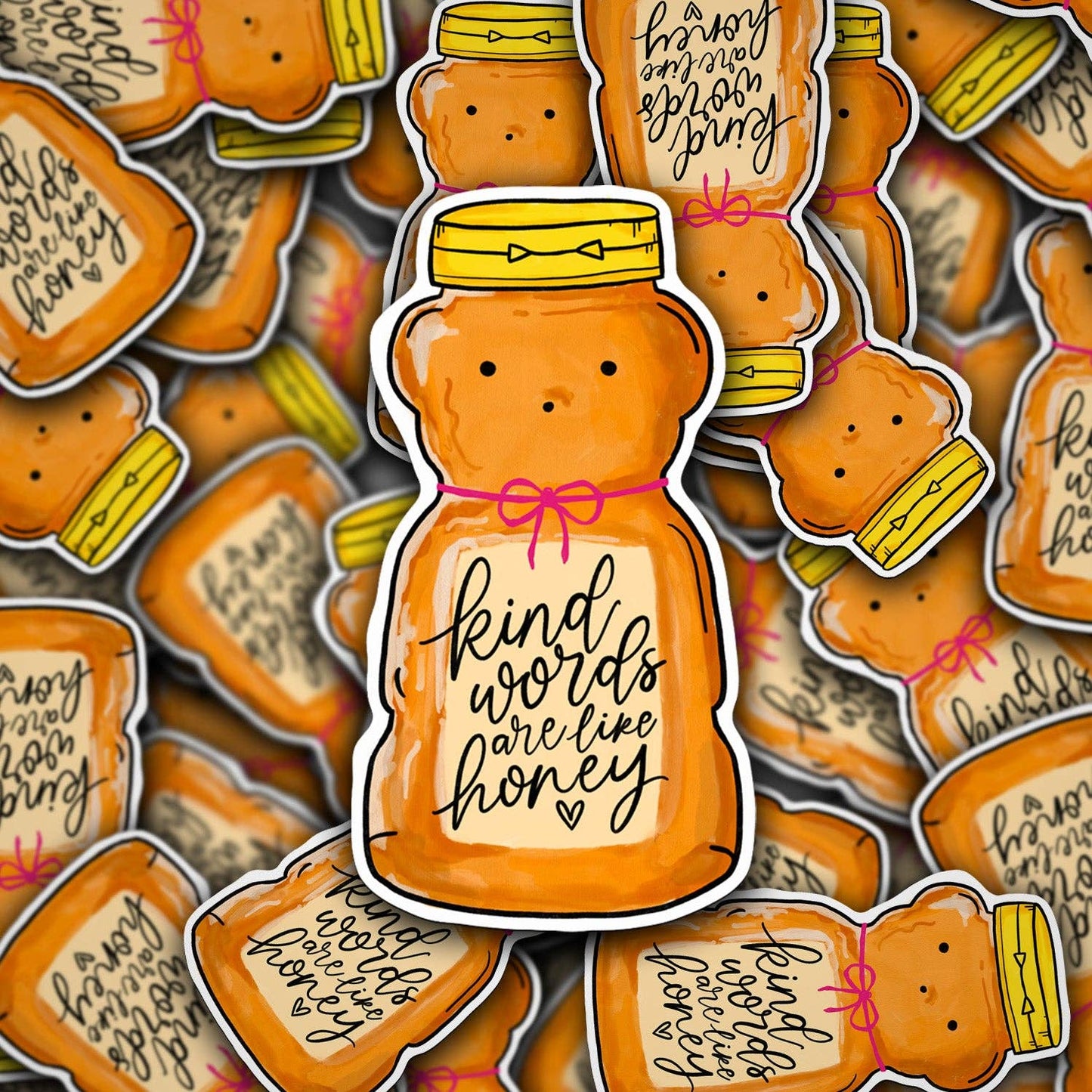 Vinyl Decal Kind Words Are Like Honey