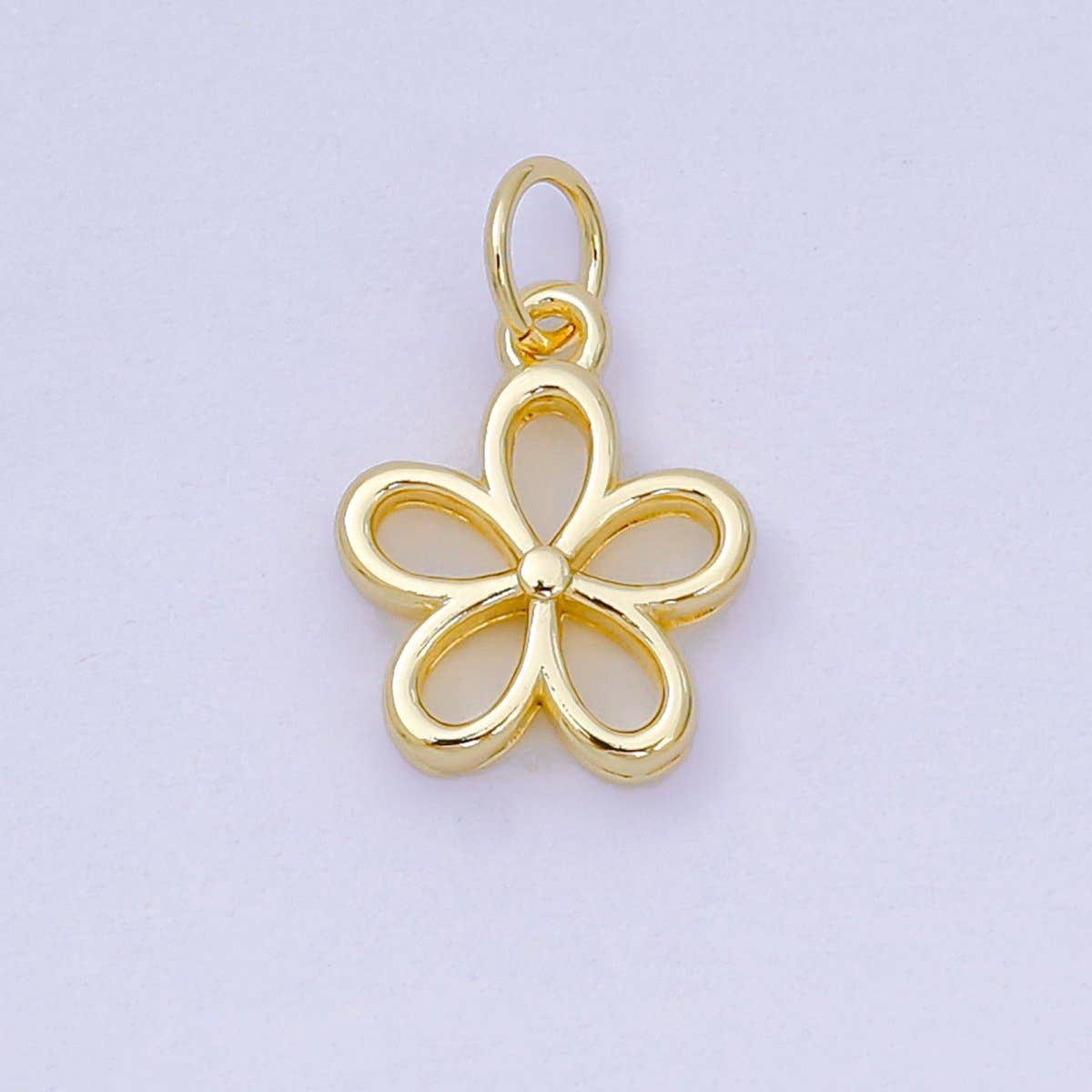 Open Petal Flower Charm