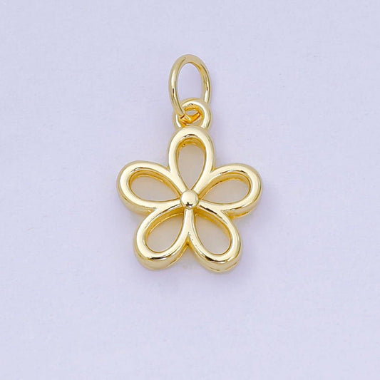 Open Petal Flower Charm