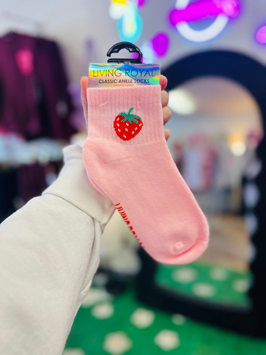 Strawberry Ankle Socks