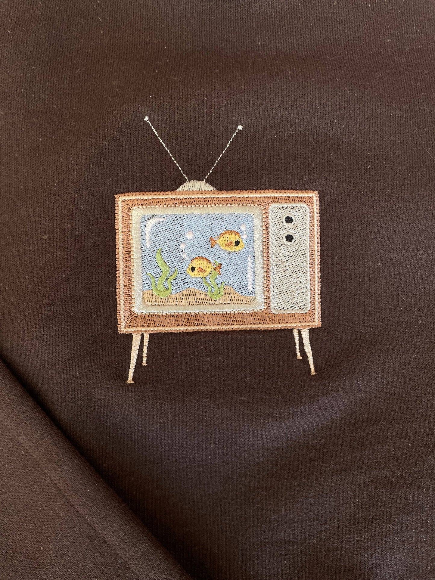 Aquarium TV Embroidered Sweatshirt