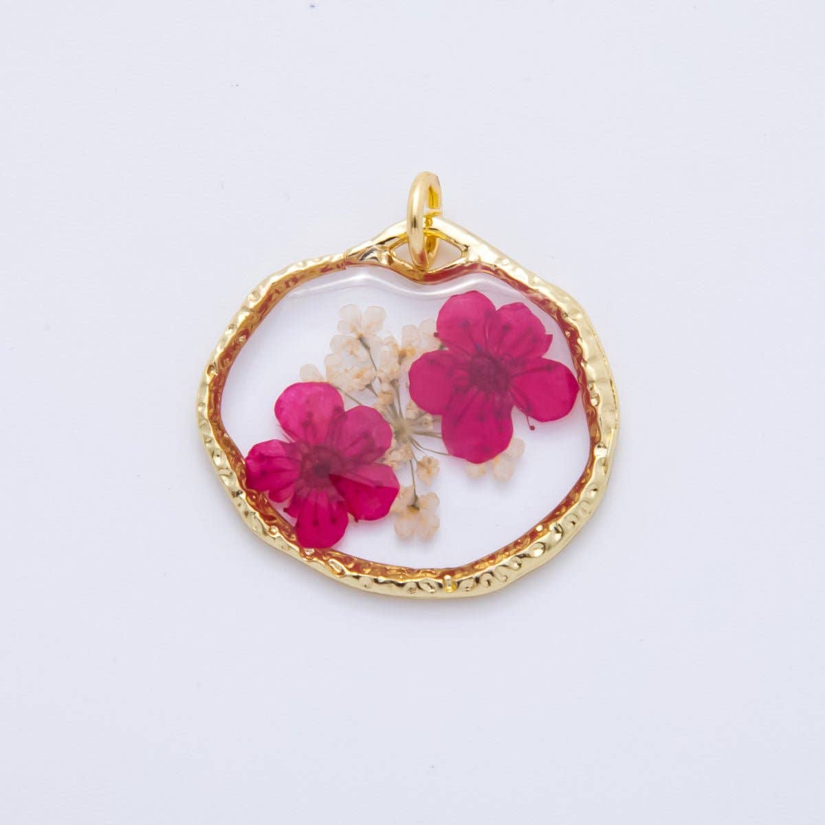 Resin Flower Halo Charm
