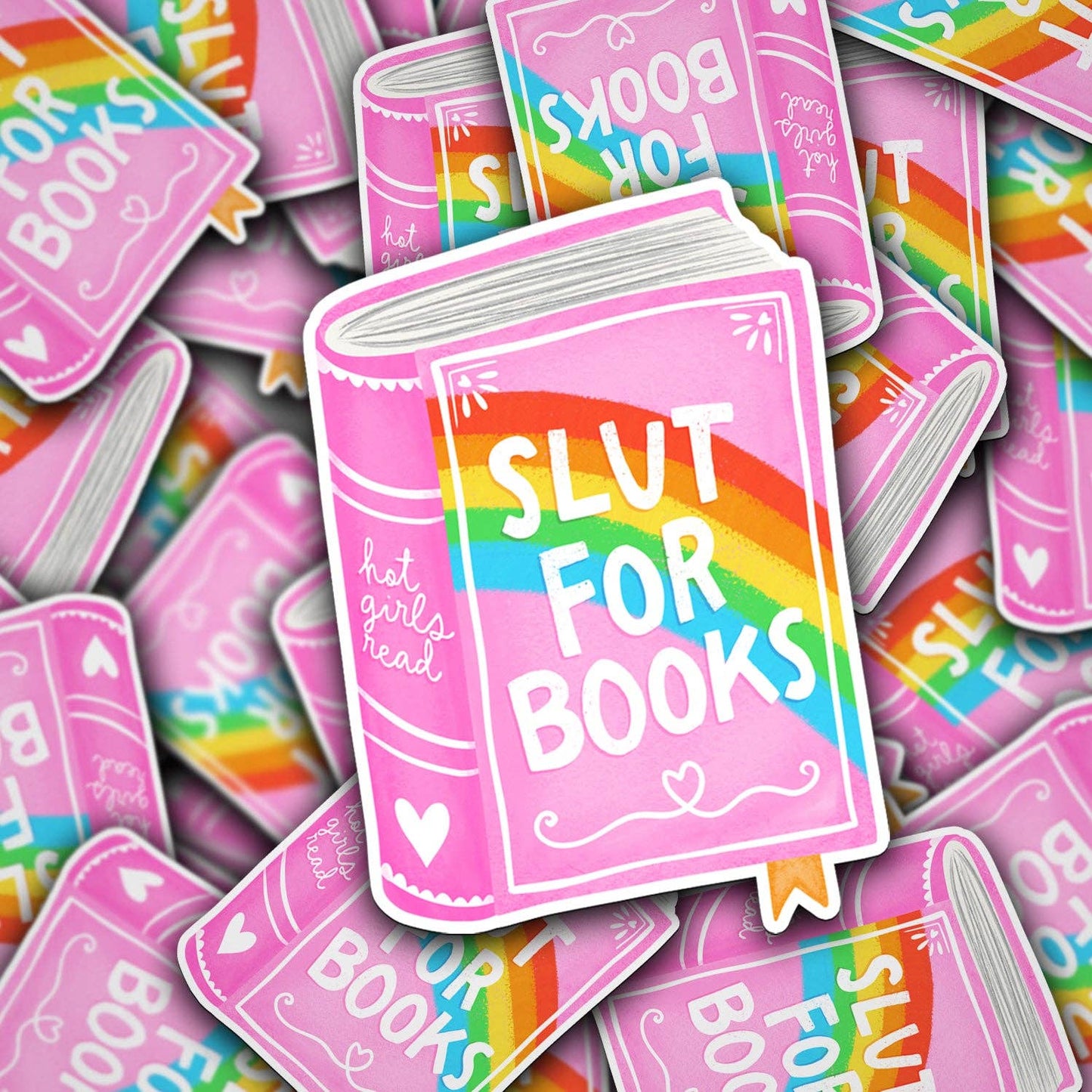 Vinyl Decal Slut For Books