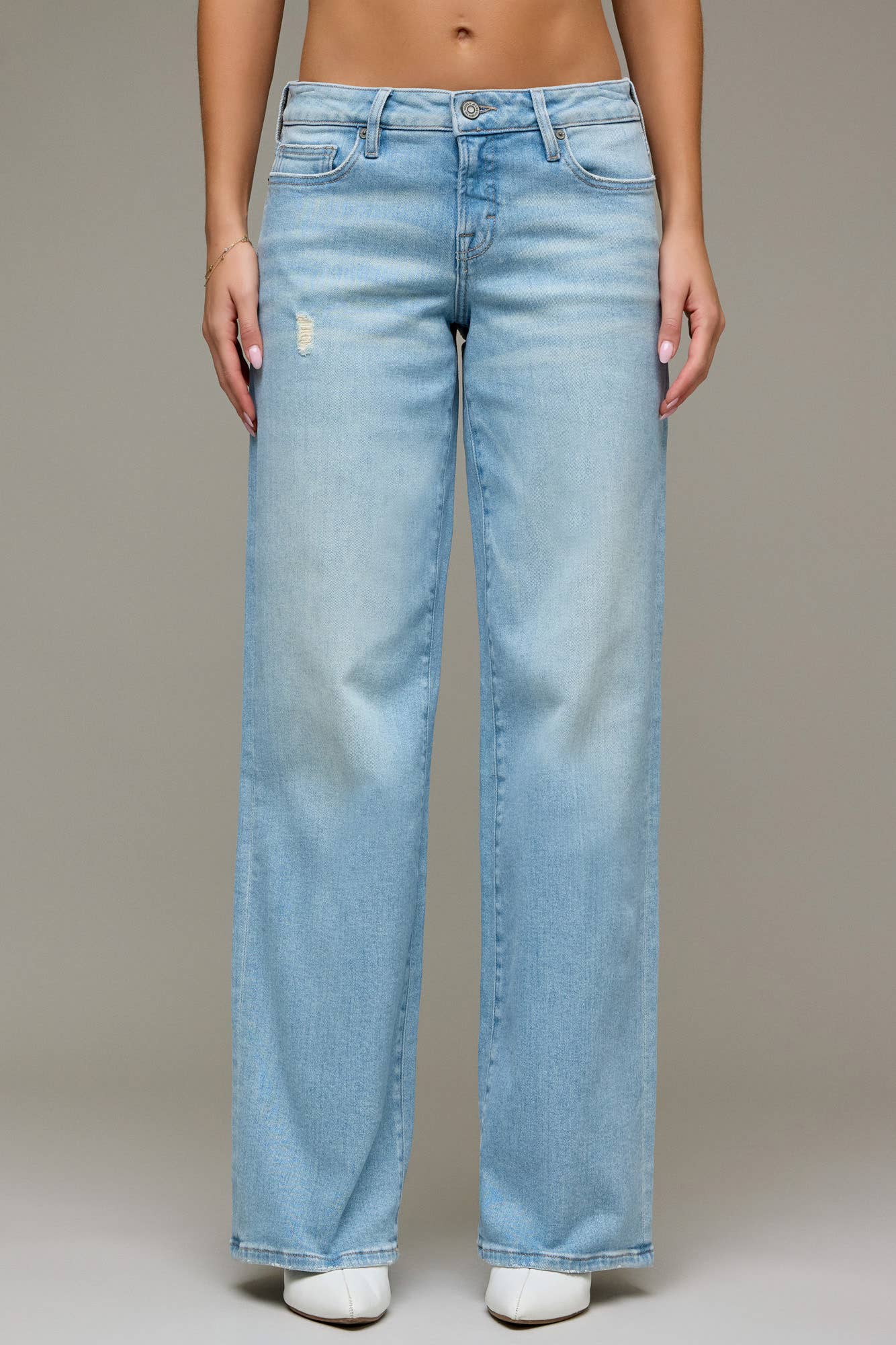Light Wash Low Rise 32" Inseam Dad Jean