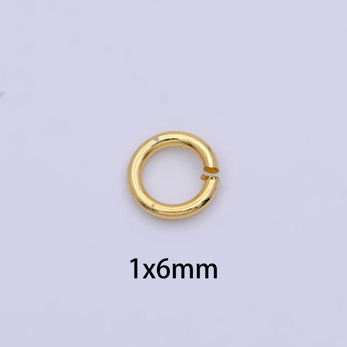 24K Gold Filled 5mm, 6mm, 7mm, 8mm (18 Gauge) Jump Ring Jewelry Making Supply | SP-1560 ~ SP1563-15