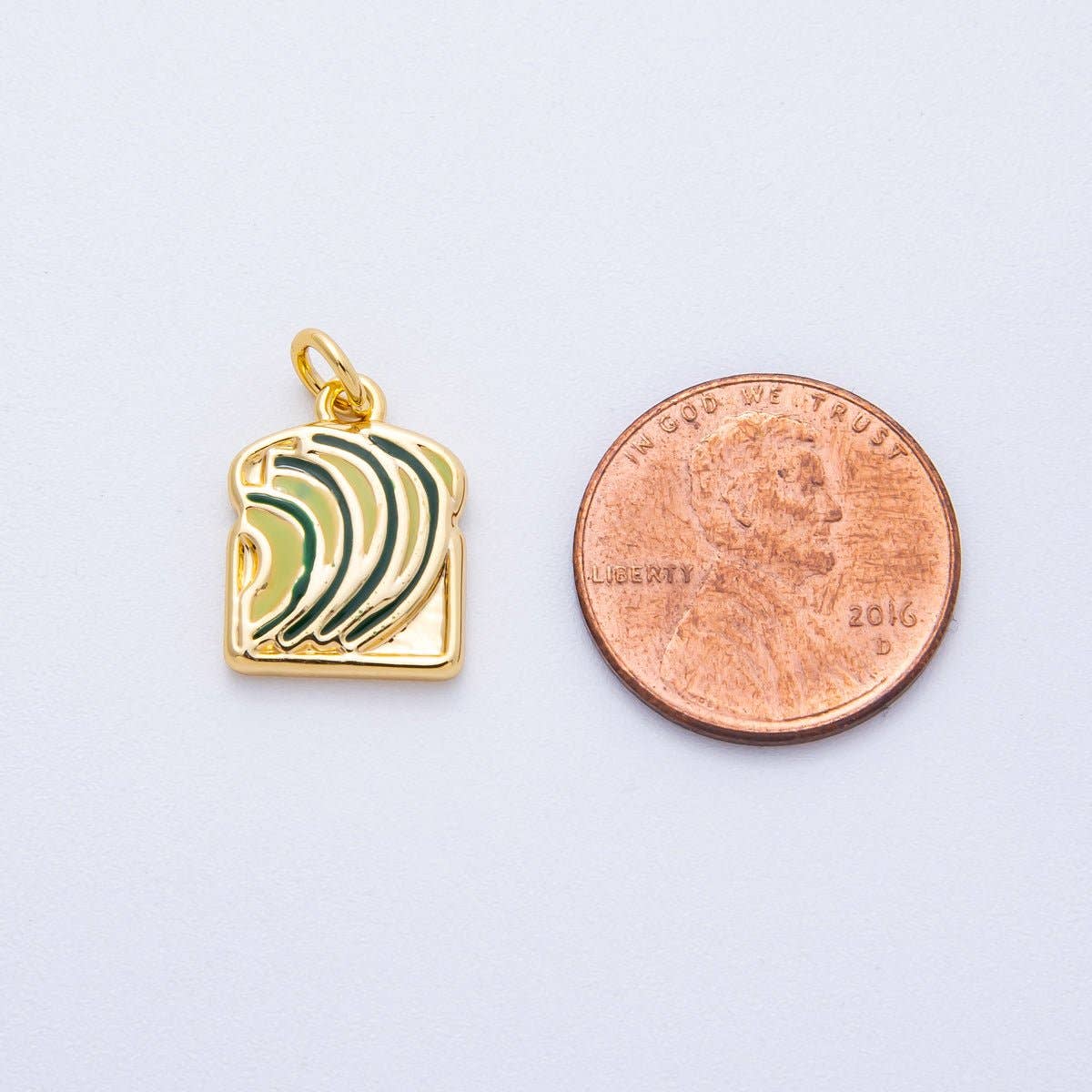 Avocado Toast Breakfast Enamel Charm