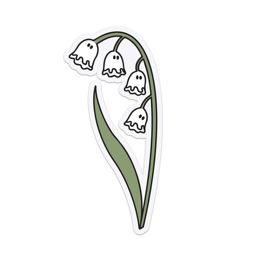 Ghost Plant Halloween Vinyl Sticker