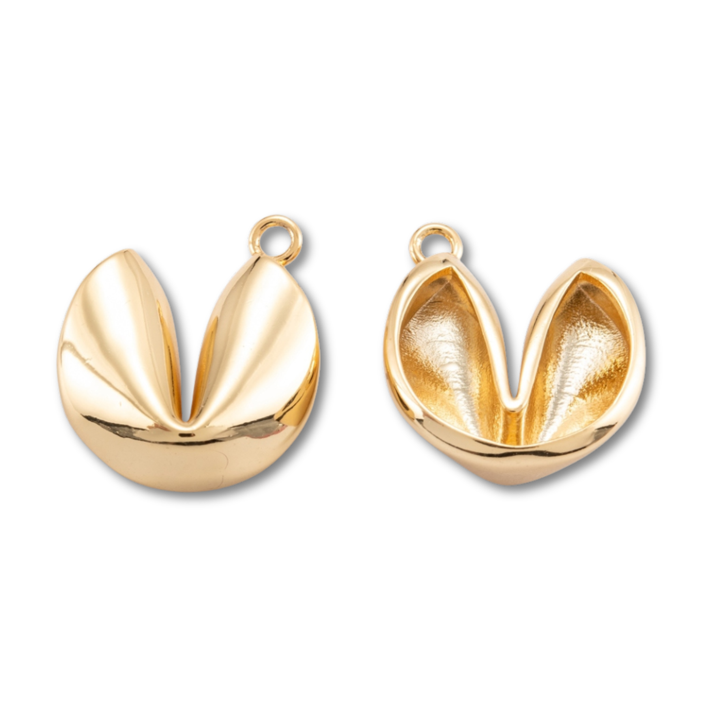 Fortune Cookie Gold Charm