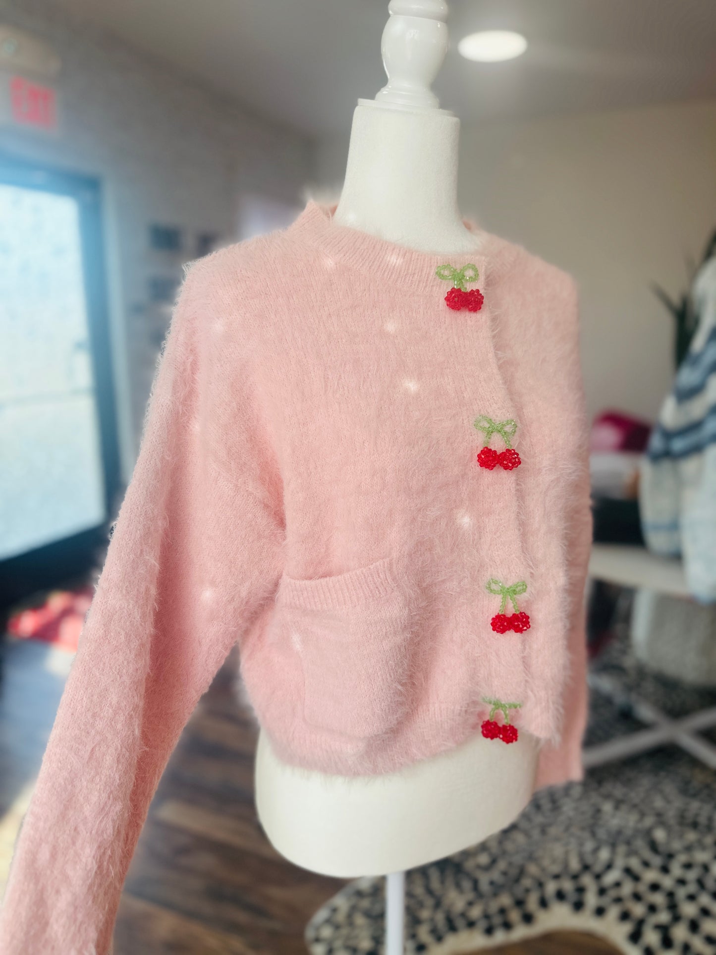 Dreamers By Debut | Cherry Days Fuzzy Sweater