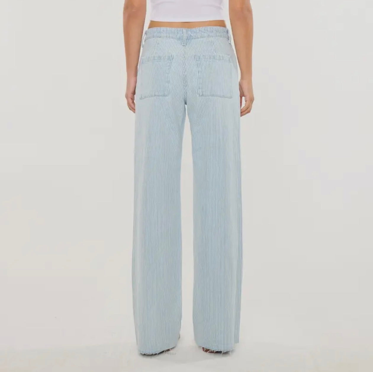 Kancan | High Rise Stripe Wide Leg