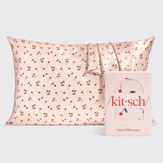 Kitsch | Satin Pillowcase Standard - Cherry Print