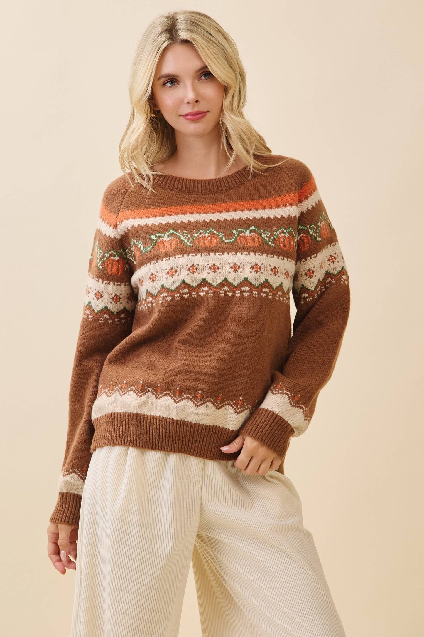 LOVELO | Autumn Pumpkin Knit Sweater