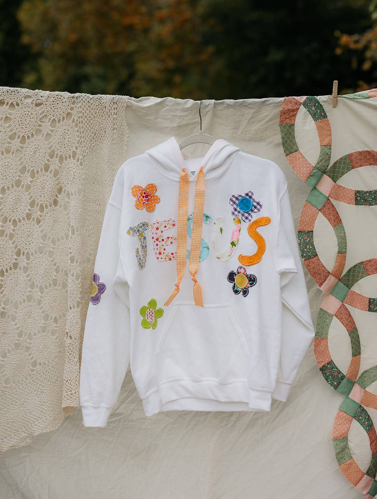 Jesus Patchwork Hoodie