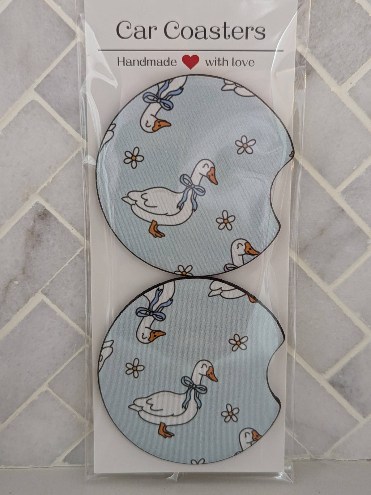 Silly Goose Car Coasters