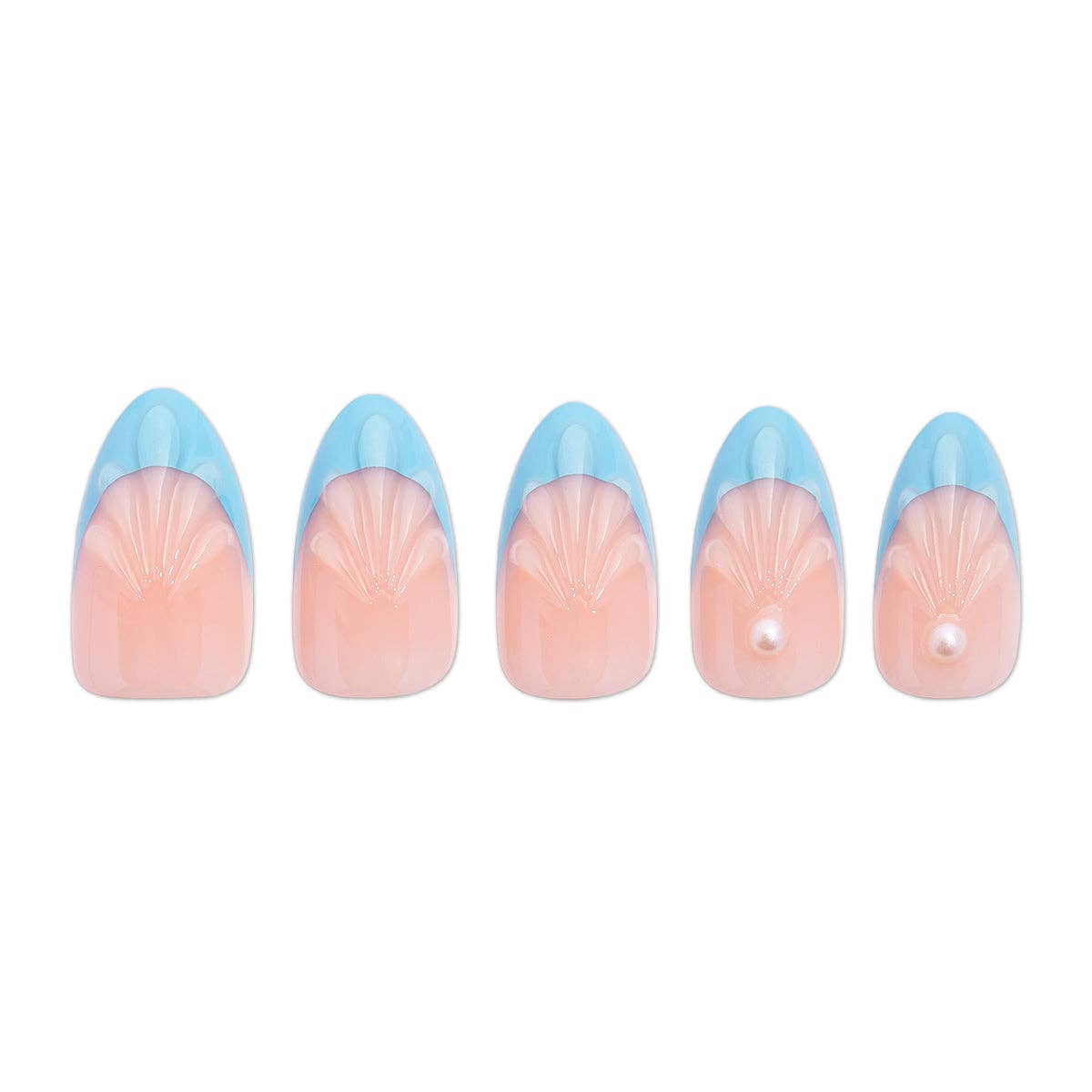 Glittering Mermaid Press-On Nails