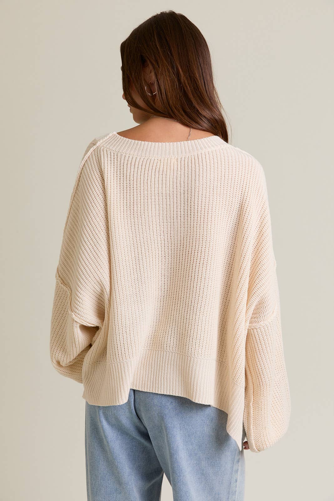 Crème de la Cozy Knit Sweater