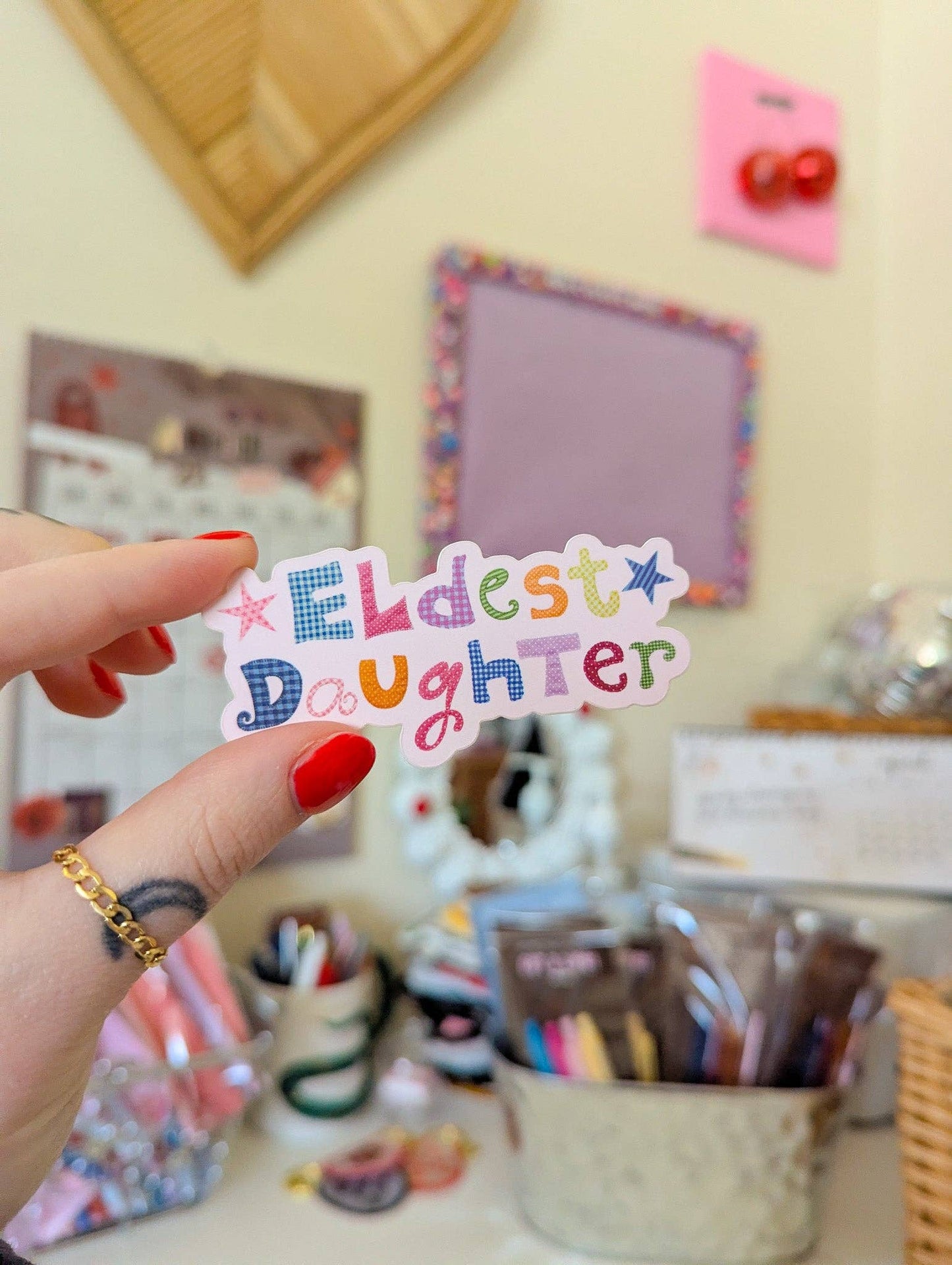 Eldest daughter matte sticker