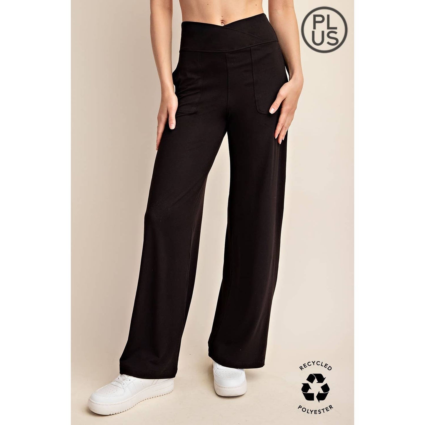 Rae Mode | Plus V Waist Butter Wide Leg Pant