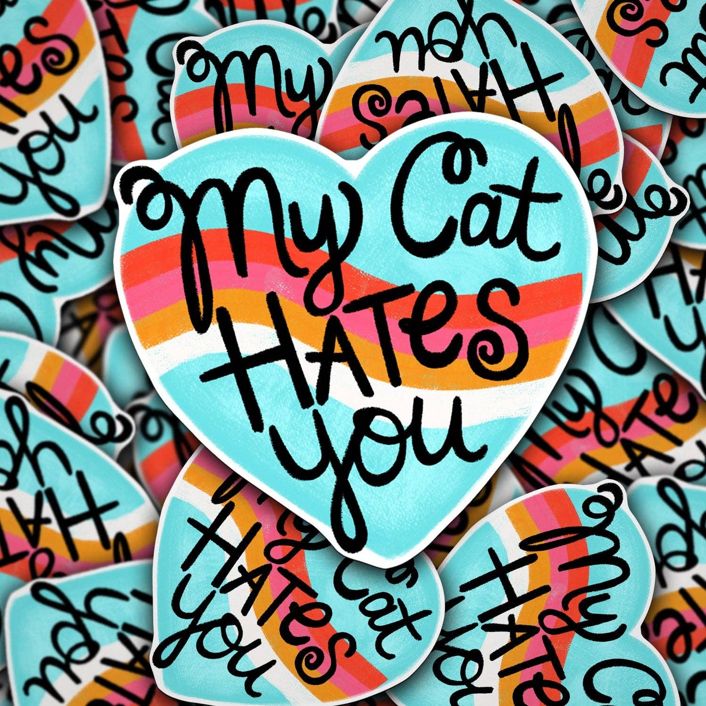 Vinyl Decal My Cat Hates You
