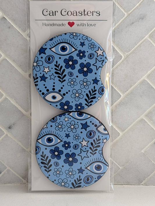 Evil Eye Car Coasters