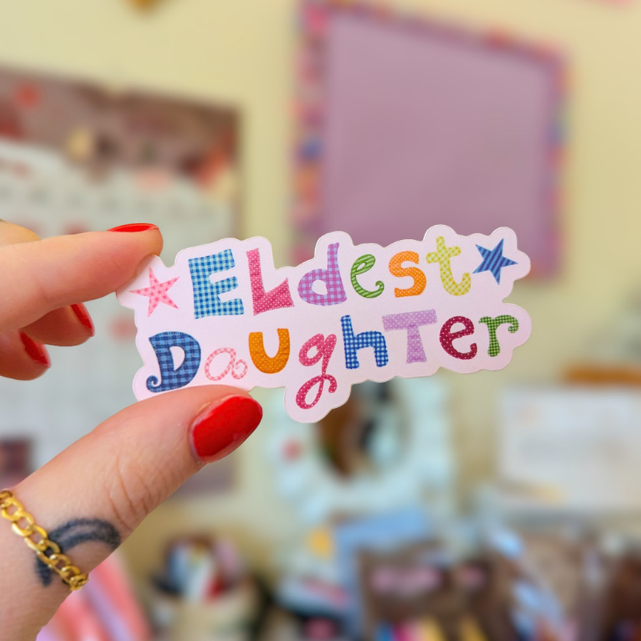Eldest daughter matte sticker