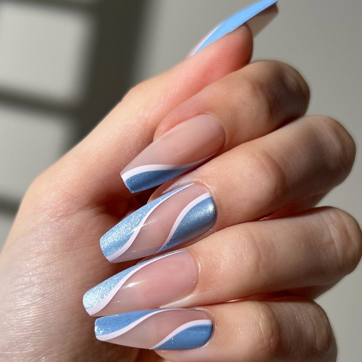 Celestial Waves Press-On Nails