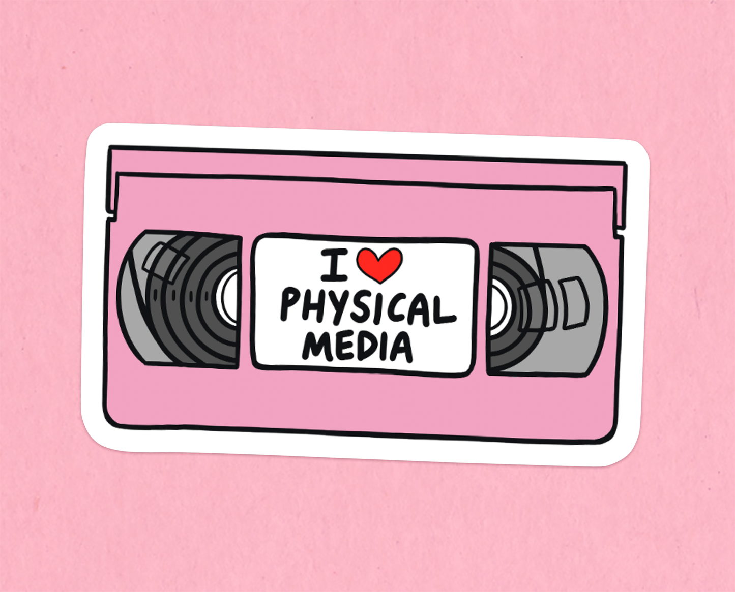 I love physical media sticker