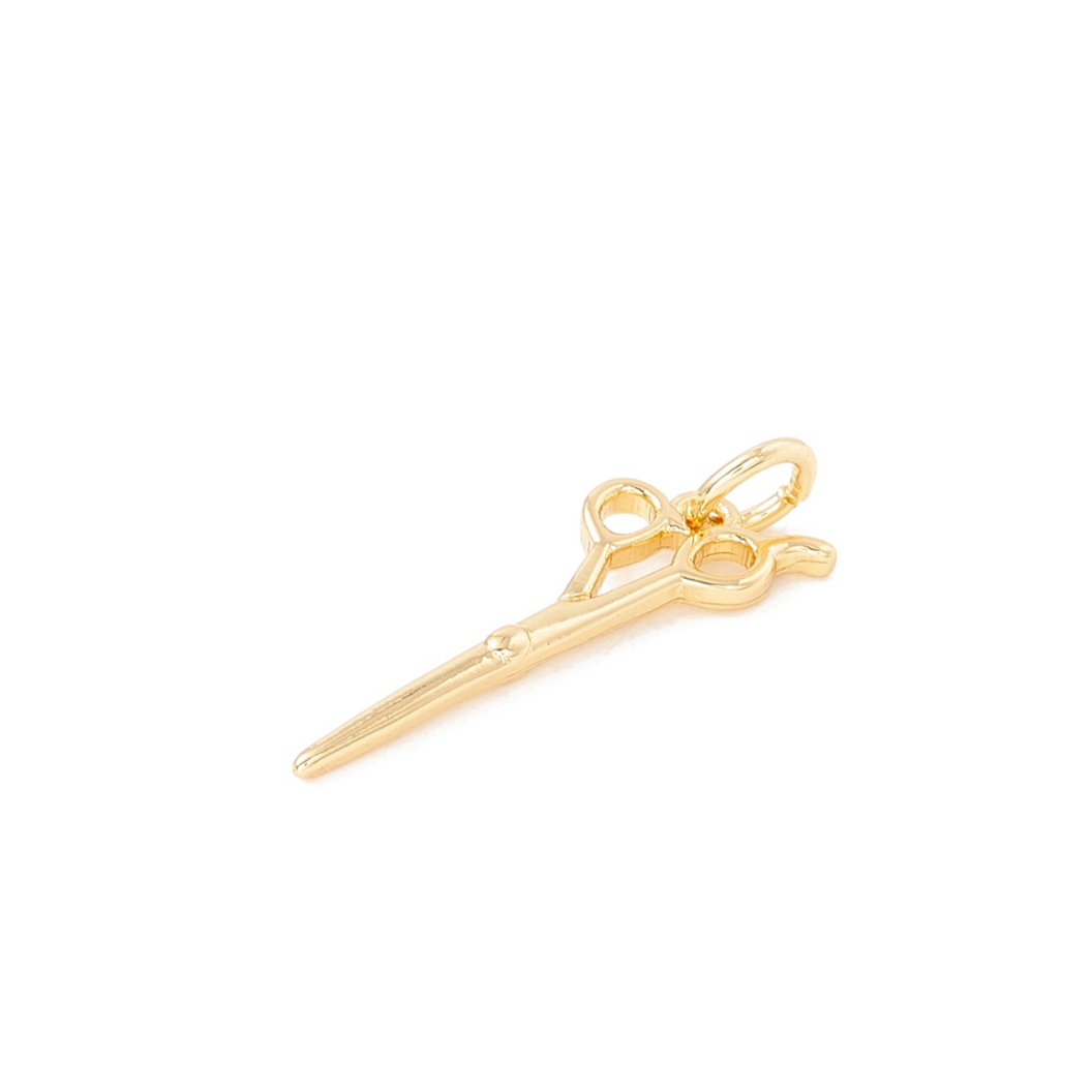 *Gold Cosmetologist Scissors Charm