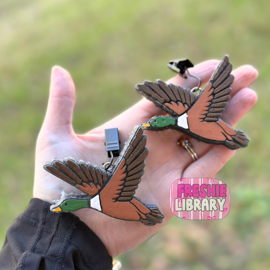 Flying Mallard Duck Vent Clips Car Freshie