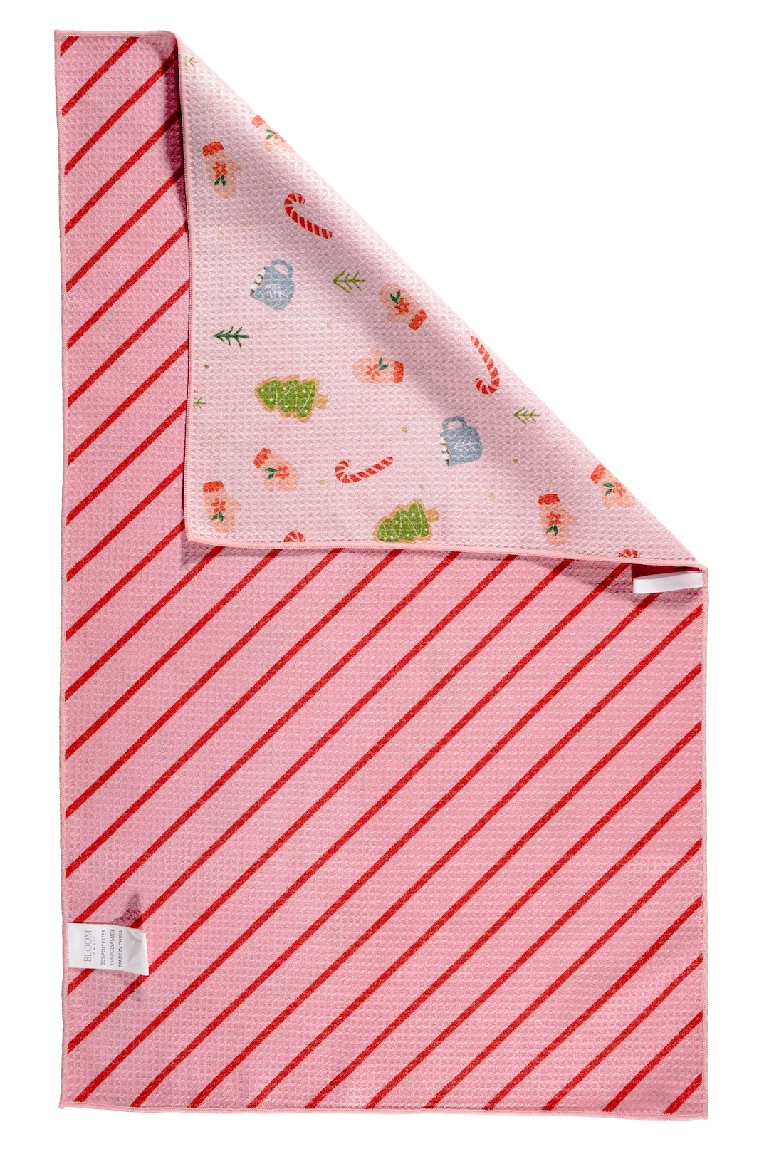 Bloom Towels | Marshmallow Pink Waffle Knit Kitchen Towel